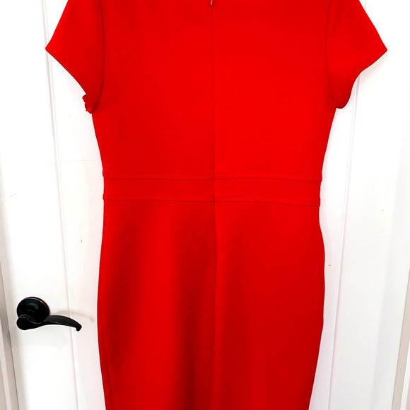 Classy Red Sheath Dress Size 6 - Picture 2 of 3
